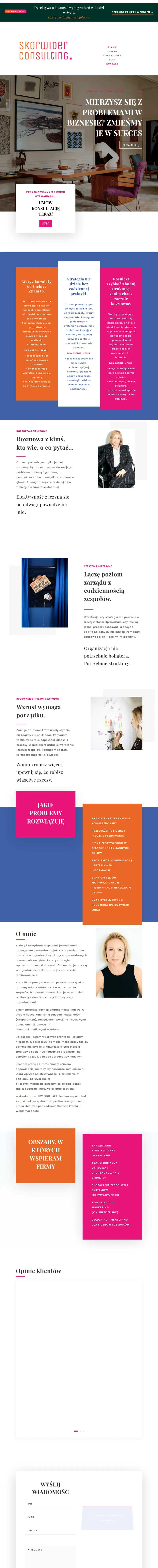 Skorwider Consulting - strona konsultingowa